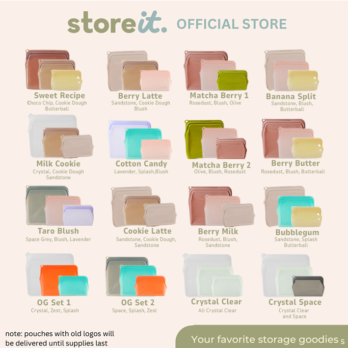 Store It Silicone Bags (Set of 3 OG Bags - Small, Medium, and Packed)