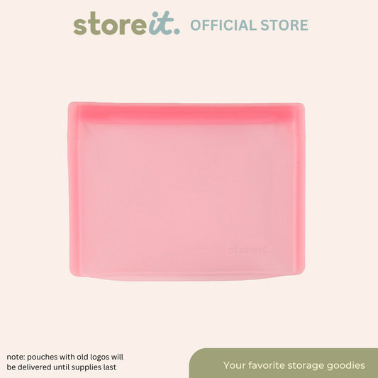 Flat Matte Silicone Bag 1000ml - Berry Pink