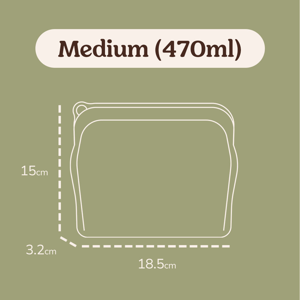 OG Silicone Bag Packed 900ml - Crystal Clear