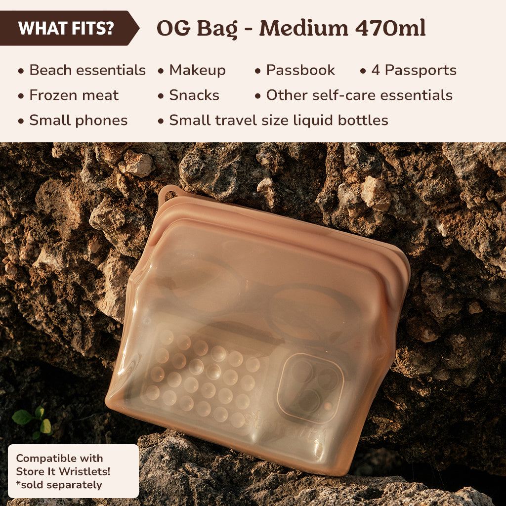 OG Silicone Bag Medium 470ml - Zest Orange