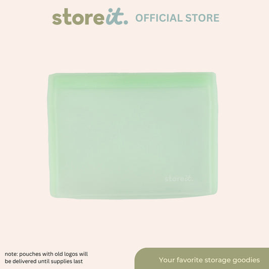 Flat Matte Silicone Bag 1000ml - Mint Green