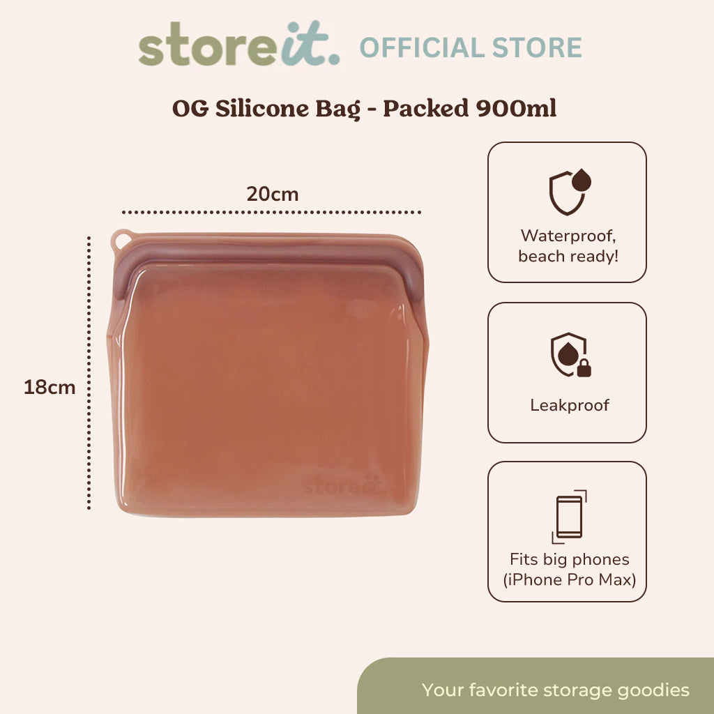 OG Silicone Bag Packed 900ml - Crystal Clear