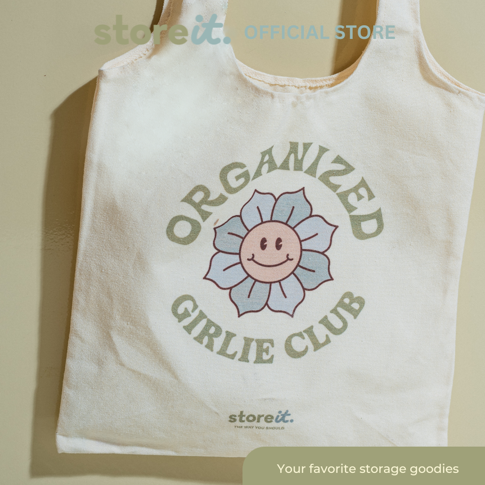 Store It Organized Girlie Canvas Tote Bag