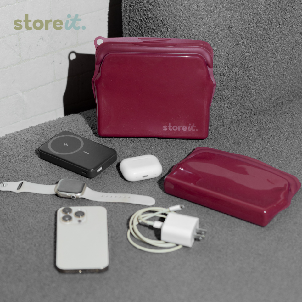 OG Silicone Bag Medium 470ml - Burgundy Red (Opaque)
