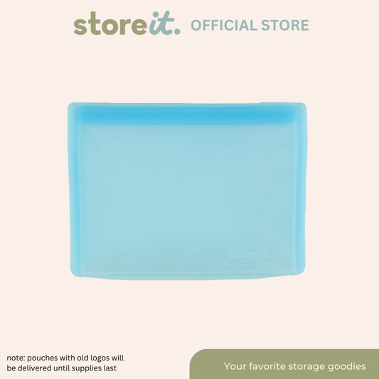 Flat Matte Silicone Bag 1000ml - Sky Blue