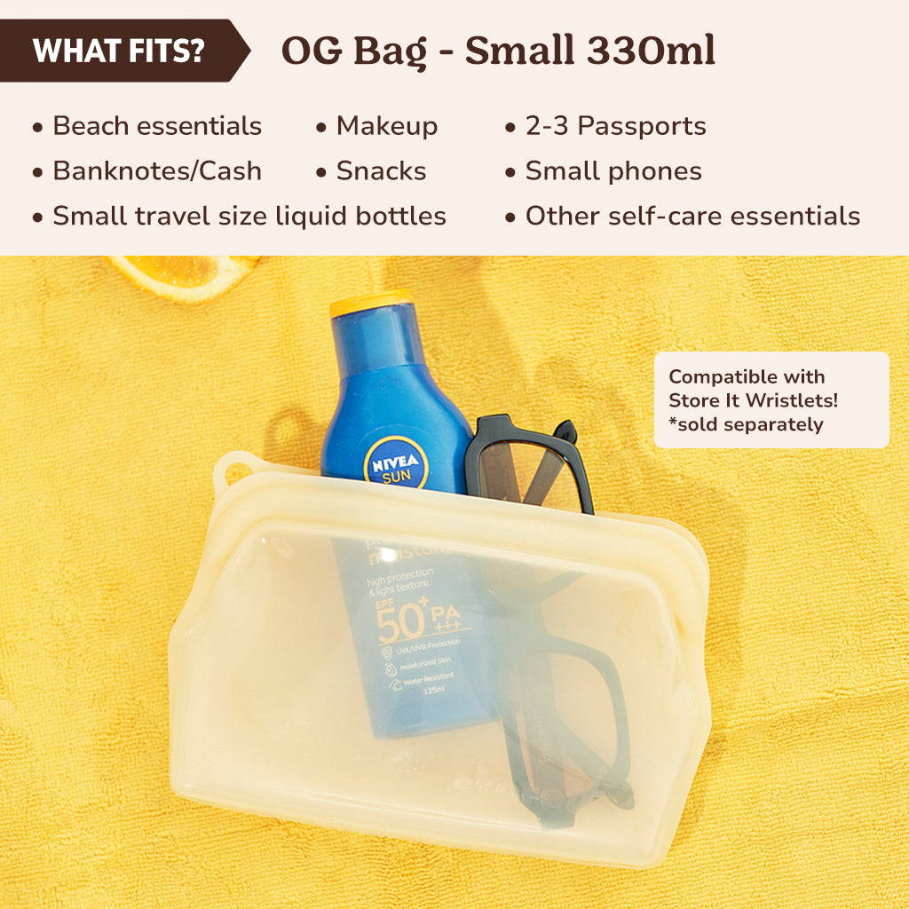 OG Silicone Bag Small 330ml - Splash Aqua