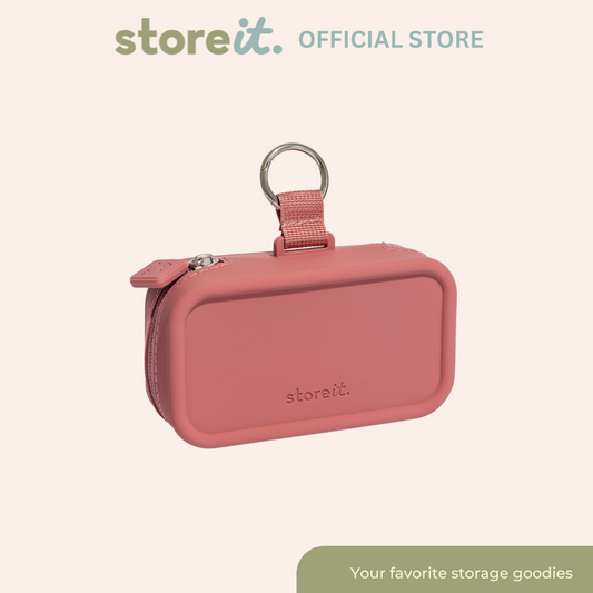 Mini Cloud Organizer Keychain - Watermelon Pink