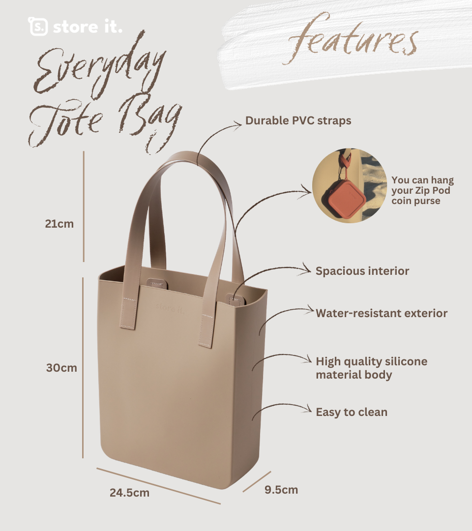 Store It Everyday Tote Bag (Silicone Tote Bag)