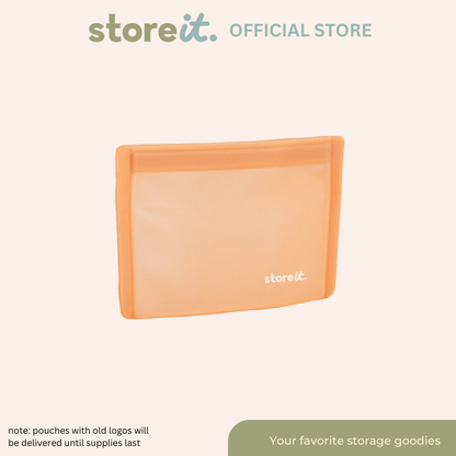 Flat Matte Petite 500ml Silicone Pouch - Caramel
