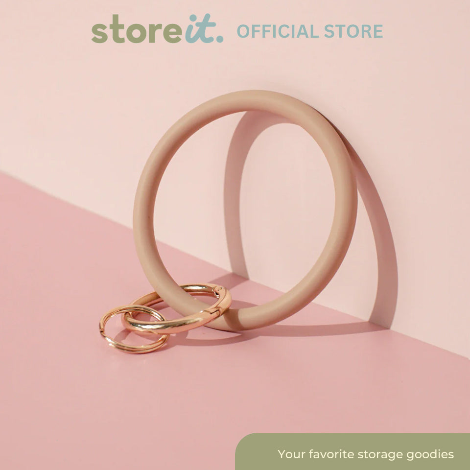 Silicone Wristlet Keychain - Cookie Dough
