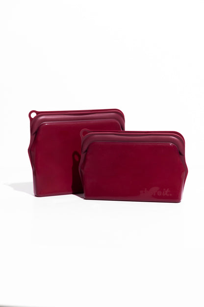 Burgundy Red Opaque - Set of 2 (Small 330ml & Medium 470ml)
