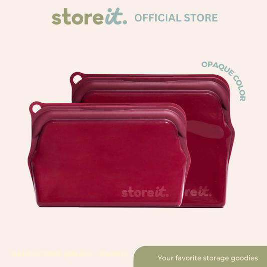 Burgundy Red Opaque - Set of 2 (Small 330ml & Medium 470ml)