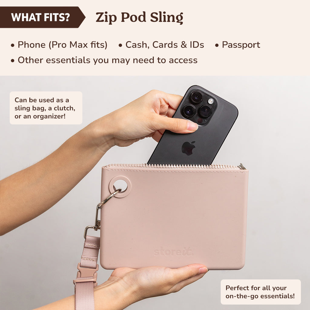 Zip Pod Sling - Mauve Rose