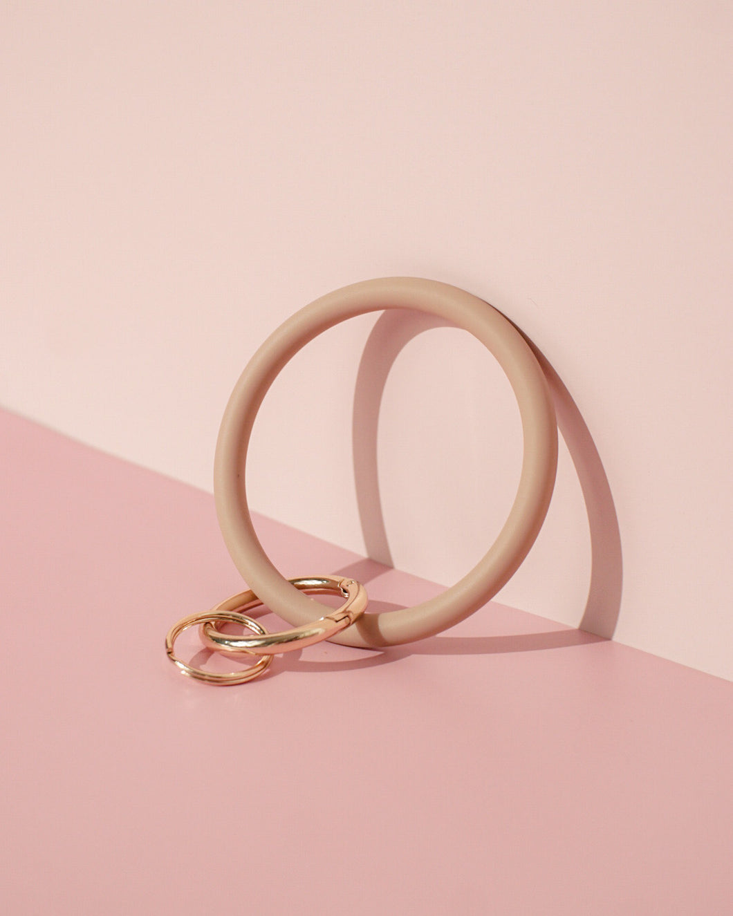 Silicone Wristlet Keychain - Cookie Dough