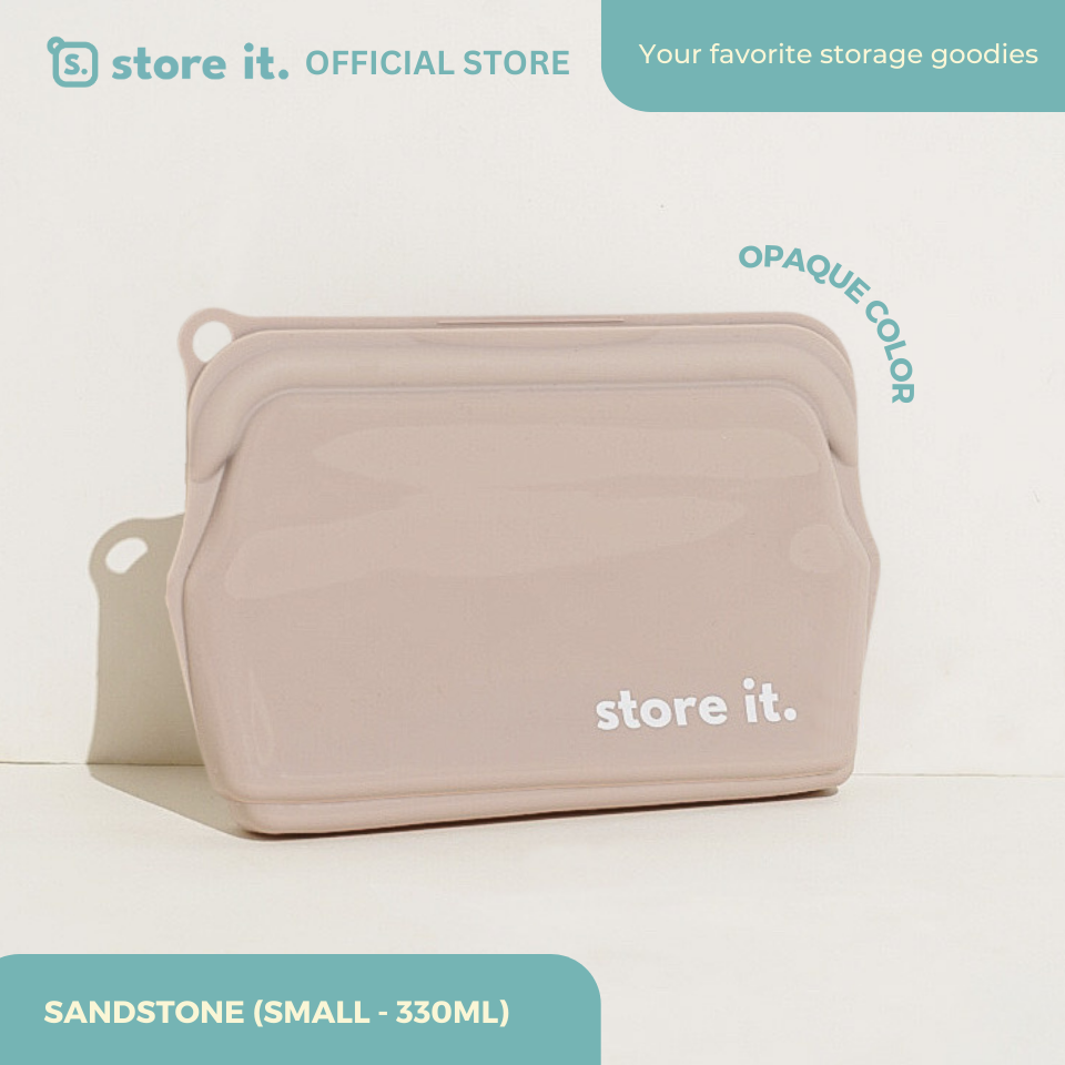 OG Silicone Bag – Sandstone (Opaque) – Small 330ml